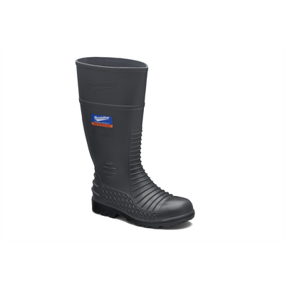 Blundstone Steel Toe Gumboots-Waterproof, Metarsal Guard, Puncture Resistant Midsole, Grey, AU size 9, US size 10