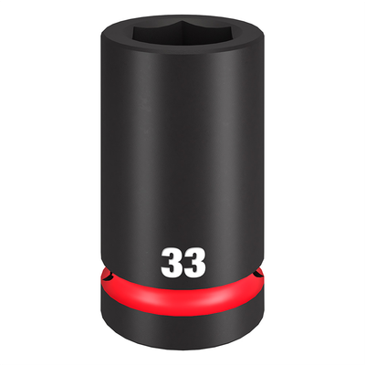 Milwaukee Tool SHOCKWAVE Impact Duty 1" Drive 33mm Deep 6 Point Socket