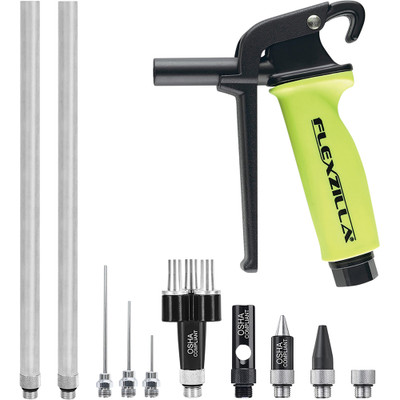 Legacy Manufacturing Flexzilla&reg; X3 Blow Gun Kit 11-Piece, ZillaGreen&reg;