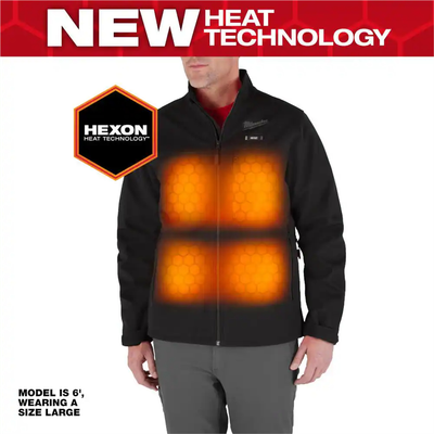 Milwaukee Tool M12 Heated TOUGHSHELL Jacket Kit, Black, Large