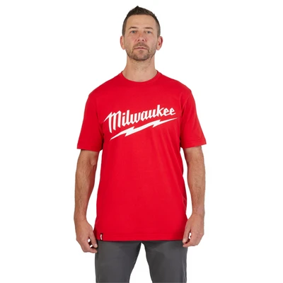 Milwaukee Tool Heavy Duty T-Shirt - Short Sleeve Logo Red L