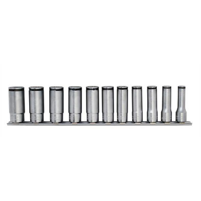 Ko-ken USA Special 3/8 Sq. Dr. Deep NUT GRIP&Acirc;&reg; Socket Set  8-19mm - 11 pieces