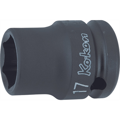 Ko-ken USA 14401M-21 1/2 Sq. Dr. Socket  21mm 6 point Length 38mm Thin walled