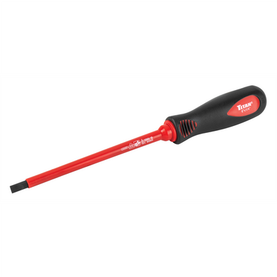 Titan Insulated Screwdriver Slotted 1/4 in. x 6 in.