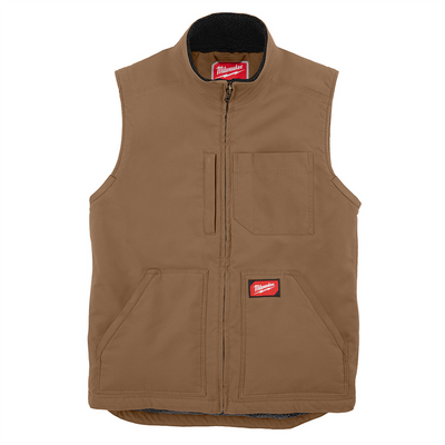 Milwaukee Tool HEAVY DUTY SHERPA-LINED VEST - BROWN 3X