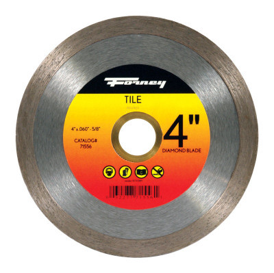 Forney Industries Diamond Tile Cutting Blade, 4 in