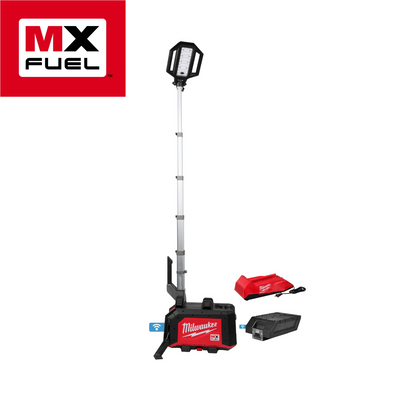 Milwaukee Tool MX FUEL ROCKET Dual Power Compact Tower 5000 Lumen Light