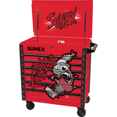 SUNEX Tony Squindo "Foul Plug" Premium Full Drawer Service Cart