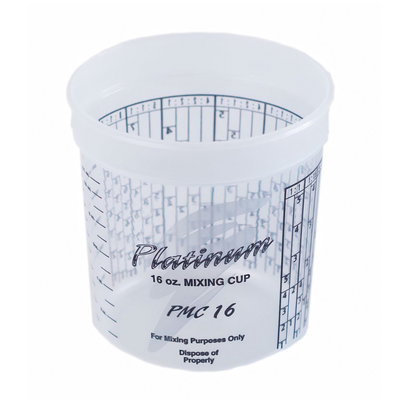 EZ Mix Platinum PMC16 Disposable Mixing Cup with PPG Ratios, 1 pt