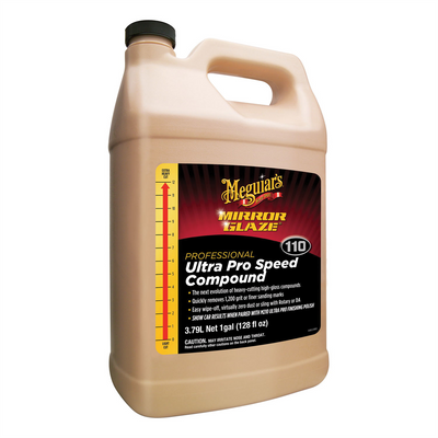 Meguiars Mirror Glaze M11001 Heavy-Cut Ultra Pro Speed Compound, 1 gal Can, High Gloss White, Liquid