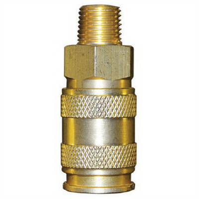 Reading Technologies  HFMC-1 High Flow Quick Disconnect Coupler, 1/4 in, Male, Brass