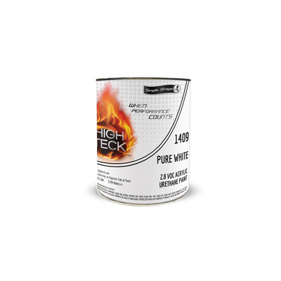 High Teck Products 1409-1 Series 1400 Acrylic Urethane Factory Pack 2K Single Stage Paint, 1 gal, Pure White
