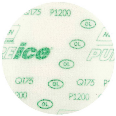Norton Pure Ice 88703 Q175 Series Non-Vacuum NorGrip Sanding Disc, 3 in, P1200 Grit, Aluminum Oxide