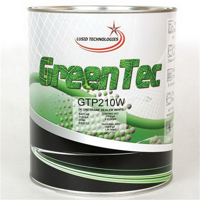 GENTEC AND GREENTEC PRODUCTS GTP210W(G) High Build 2K Urethane Sealer, 1 gal Can, White, 140.5 g/L VOC, 4:1 Mixing