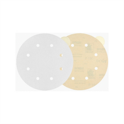 Indasa USA,Inc. 60-100 Rhynostick White Line Abrasive Solid Disc, 6 in Dia, 100 Grit
