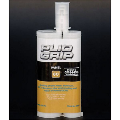 PLIO-GRIP Panel 60 8040 Plastic Panel Bonding, 400 mL Cartridge, White (Part A), Tan (Part B)