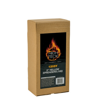 High Teck Products 1205Y Spreader, 5 in W, Plastic, Yellow, Tapered Edge