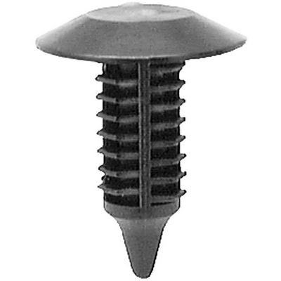 AUVECO AP16818 Single Head Type 1 Trim Panel Retainer, 3/4 in Dia Bottom Head, Nylon, Black