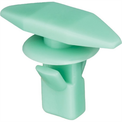 AUVECO AP19171 Double Head Type 3 Weatherstrip Retainer, (5 x 15 mm Dia Bottom) Head, Nylon, Green