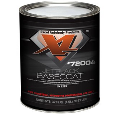 Excel Auto Body Products JET BLACK BASECOAT QT