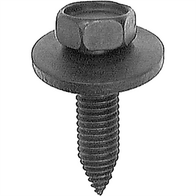 AUVECO 13614 Hex Head Sems CA Point Body Bolt, M8 x 1.25 mm x 30 mm L x 13 mm Across Flats, Phosphate