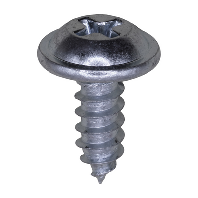 AUVECO PAK PHIL FLAT WSHR HD T.S., #10 X 1/2, ZINC