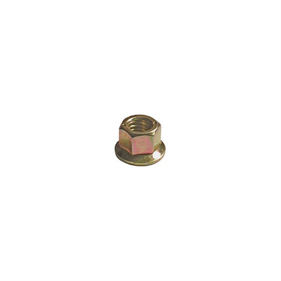 AUVECO 16883 Type B Free Spinning Washer Nut, M5 x 0.8 mm Screw x 7 mm H, Zinc/Yellow