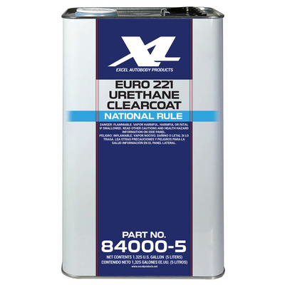 Excel Auto Body Products EURO 221 URETHANE CLEARCOAT, 5L, NATIONAL RULE