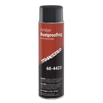Transtar Autobody Products 60-4423 Ready to Use Rust Proofing Spray, 20 oz Aerosol Can, Aerosol, Amber