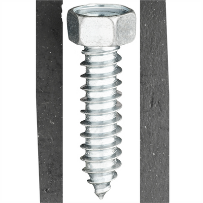 AUVECO 10 X 1 1/2 INDENTED HEX HEAD TAP SCREW ZINC