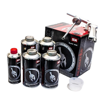 SEM Products GLADIATOR XC BLACK BED LINER KIT W/GUN