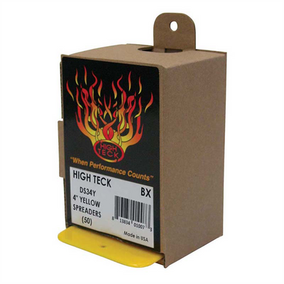 High Teck Products DS34Y Spreader, 4 in W, Plastic, Yellow, Tapered Edge