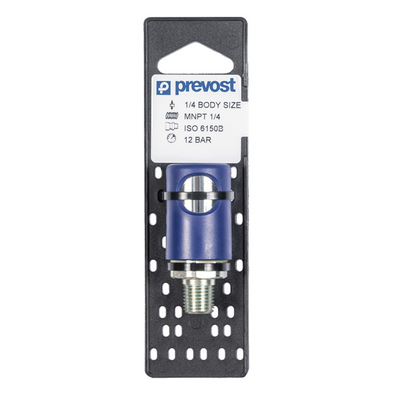 Prevost IRC 061251CP Industrial Interchange Silicone-Free Regular Quick Coupler on Plate, 1/4 in, FNPT, Stainless Steel