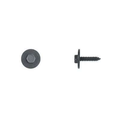 Disco Automotive Hardware 5550PK Trim Screw, M4.2 x 1.41 mm x 20 mm L x 7 mm Indented Hex Head, Black