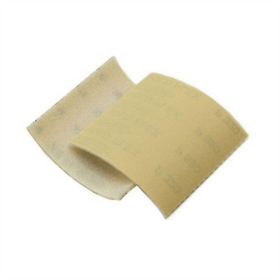 Mirka Abrasives Goldflex-Soft 23145180 23 Series Abrasive Pad, 4-1/2 in W x 5 in L, P180 Grit