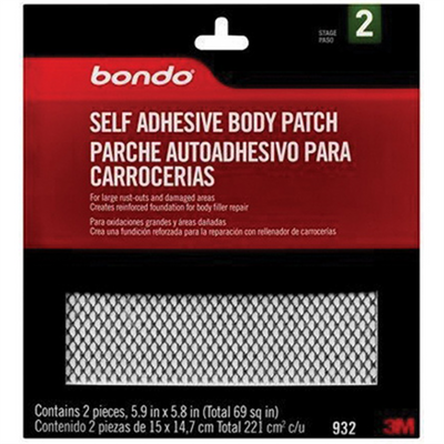Dynatron Bondo 932 Self-Adhesive Body Patch, 5.9 x 5.8 in, Metal