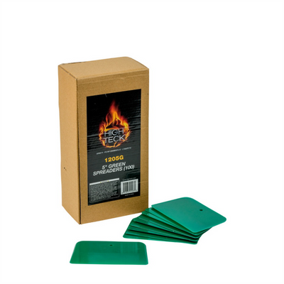 High Teck Products 1205G Spreader, 5 in W, Plastic, Green, Tapered Edge
