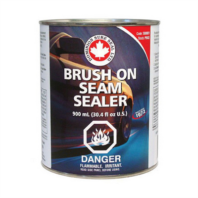 Dominion Sure Seal 500001 Brush-On Seam Sealer, 900 mL Can, Dark Gray, Liquid, 4 to 8 hr Curing