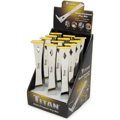 Titan 12 Pc. 9-1/4 in. Multi-Purpose Pry Bar Counter Display