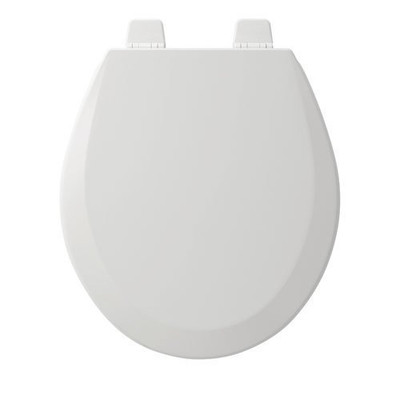Bemis B500TTT000  Molded Wood Round STA Top-Tite Closed Front Adjustable Toilet Seat with Cover, White 