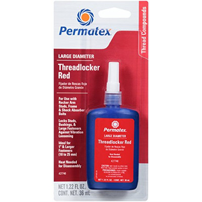 ITW PERMATEX INC PTX27740-CAN Permatex 27740 Large Diameter Threadlocker Red, 36 ml
