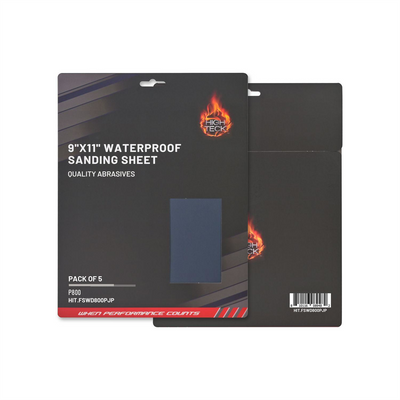 High Teck Products (5 pcs pack) 9"X11" WATERPROOF SANDING SHEET P800