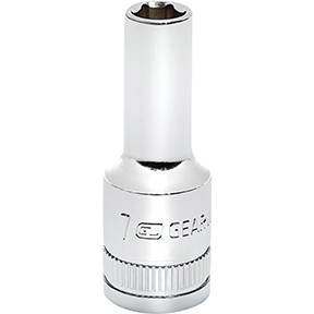 GEARWRENCH 80389S-06 7MM Mid Length 3/8 Drive 6 Pt. Chrome Sockets