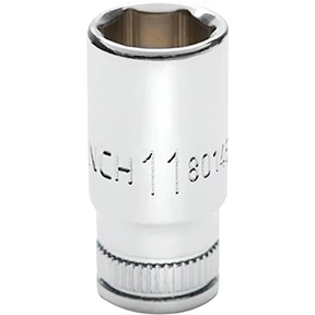 GEARWRENCH 80146S-06 11MM Mid Length 1/4 Drive 6 Pt. Chrome Sockets