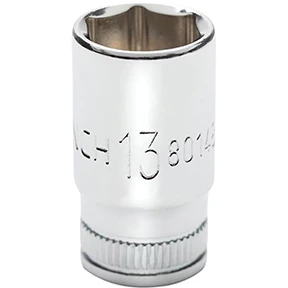 GEARWRENCH 80148S-06 13MM Mid Length 1/4 Drive 6 Pt. Chrome Sockets