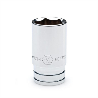 GEARWRENCH 80143S-06 8MM Mid Length 1/4 Drive 6 Pt. Chrome Sockets