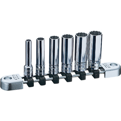 NEPROS - ACH NTB2L06WA 6 Piece 1/4" Drive Metric Deep 12 Pt Socket Set