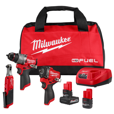 MILWAUKEE ELECTRIC TOOL - ACH 3424-23 M12 FUEL 3-Tool Combo Kit