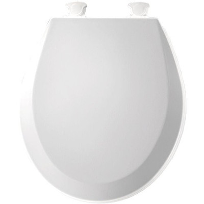 Bemis B500EC390  Lift-Off Round Closed Front Toilet Seat, Cotton White