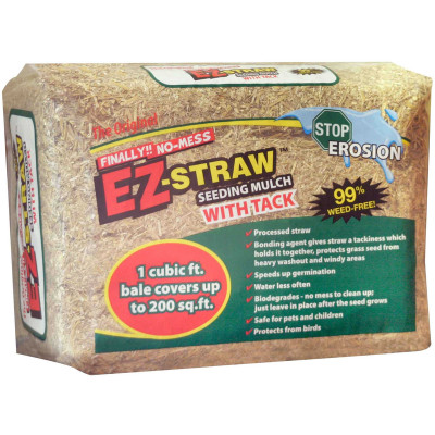 EZ STRAW MLCH/TACK 1CUFT